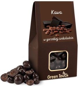Ziarna kawy w gorzkiej czekoladzie 100 g