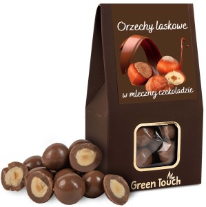 Orzechy laskowe w mlecznej belgijskiej czekoladzie 100 g