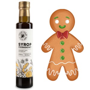 Syrop piernikowy zimowy korzenny 250 ml The Jar z cukrem trzcinowym