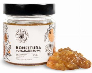 Konfitura pomarańczowa 210 g The Jar 61% pomarańczy z cukrem trzcinowym