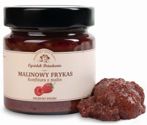Konfitura malinowa 210 g naturalna 80% malin