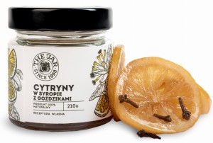 Cytryny w syropie z goździkami 210 g The Jar z cukrem trzcinowym