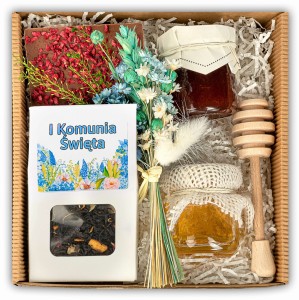 Podziękowania, prezent I komunia, chrzest, baby shower - zestaw prezentowy, upominek