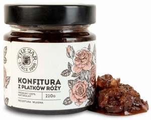 Konfitura z płatków róży różana naturalna 210 g