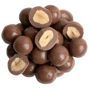 Orzechy laskowe w mlecznej belgijskiej czekoladzie 250 g