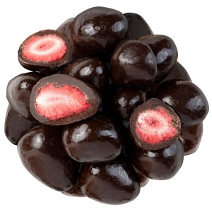 Truskawka liofilizowana w gorzkiej czekoladzie 250 g truskawki czekolada