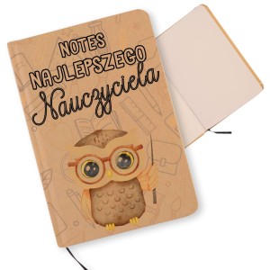Prezent na dzień nauczyciela notes A6 z nadrukiem notesik gładki 100 kartek