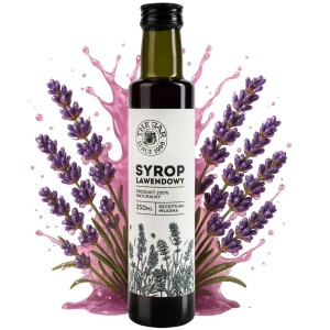 Syrop lawendowy 250 ml The Jar z cukrem trzcinowym