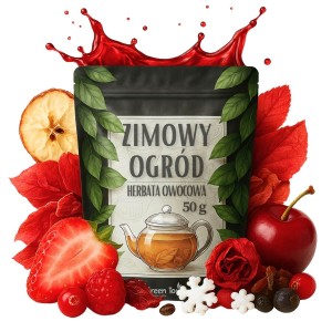 Zimowy ogród 50 g - herbata owocowa świąteczna owoce liofilizowane wiśnia