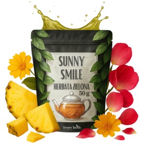Sunny Smile 50 g herbata zielona owocowo-kwiatowa z ananasem i różą