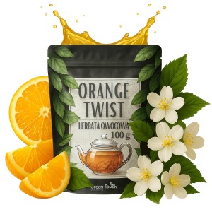 Orange Twist 50 g herbata zielona z pomarańczą, jaśminem i maliną