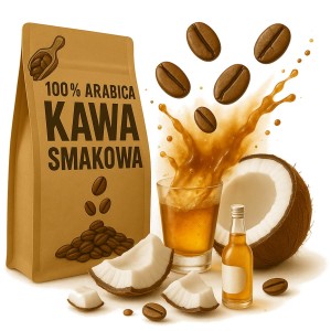 Kawa smakowa Malibu arabica 250 g o smaku rumu z kokosem