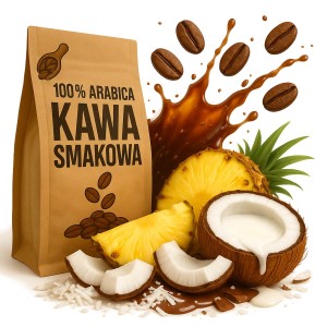 Kawa smakowa pina colada kokos ananas rum 250 g