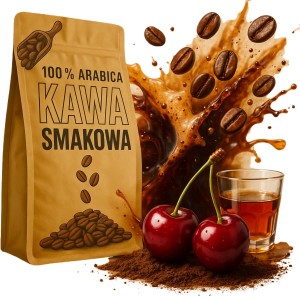 Kawa smakowa wiśnie w rumie wiśnia i rum 1 kg
