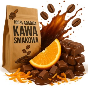 Kawa smakowa pomarańcze w czekoladzie 1 kg