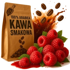 Kawa smakowa malinowa soczysta malina arabica 1 kg