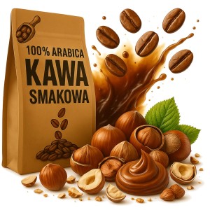 Kawa smakowa orzechowa hazelnut orzech laskowy 1 kg