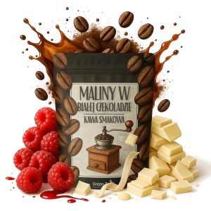 Kawa smakowa malinowa z białą czekoladą arabica 200 g