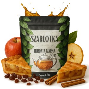 Herbata czarna Szarlotka rodzynki jabłko pieczone cynamon 50 g