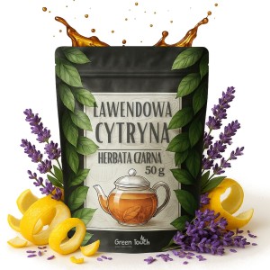 Lawendowa cytryna 50 g - herbata czarna skórka cytrynowa lawenda