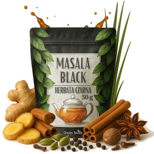 Masala black 50 g - herbata czarna zimowa grzaniec imbir goździk cynamon anyż