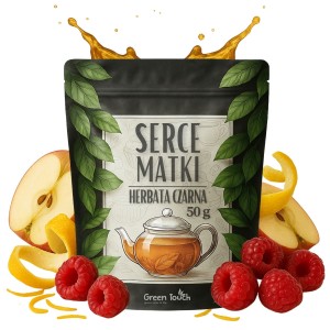 Serce matki 50 g - herbata czarna jabłko maliny cytryna prezent dla mamy