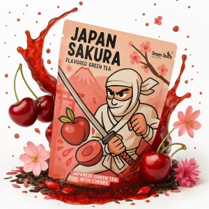 Japan Sakura 50 g - herbata zielona japońska wiśnia sencha shizuoka naturalna