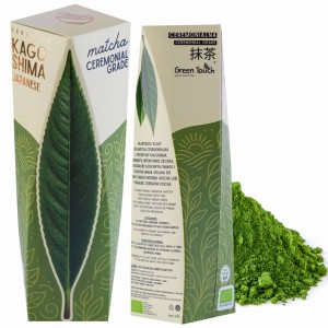 Matcha japońska Kagoshima ceremonialna Saemidori 30 g Green Touch certyfikowana BIO