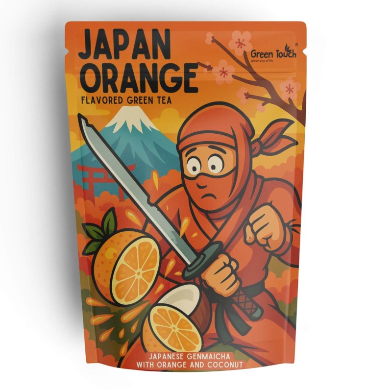 Herbata zielona japońska JAPAN ORANGE 50 g GENMAICHA KOKOS POMARAŃCZA (2).jpg
