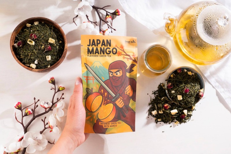 Herbata zielona japońska JAPAN MANGO 50 g SENCHA SHIZUOKA MANGO NATURALNA (5).jpg