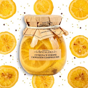 Cytryny w syropie z kwiatem czarnego bzu 260 g 
