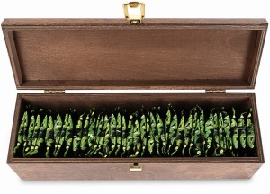 Zestaw herbat w skrzynce lakierowanej 40 sztuk herbaciarka