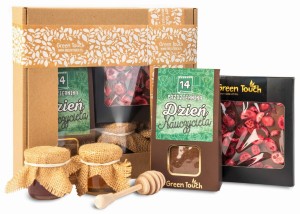 Zestaw prezentowy na dzień nauczyciela z kawą i czekoladą w pudełku