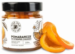 Pomarańcza w syropie z rumem do herbaty 210 g