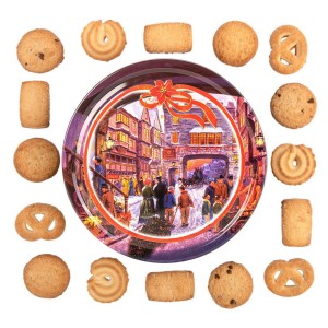 Ciastka maślane 454 g w dużej ozdobnej puszce