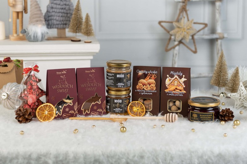 Zestaw prezentowy kosz na swieta prezent Green Touch (50).JPG