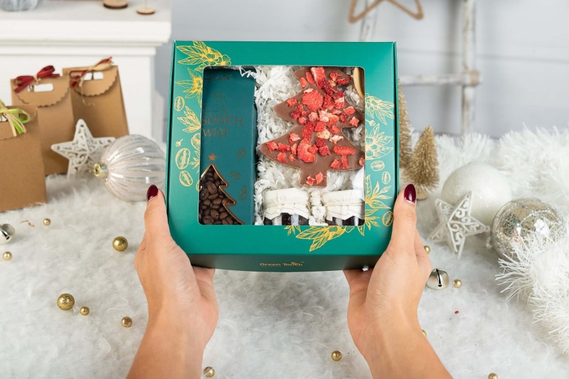 Zestaw prezentowy kosz na swieta prezent Green Touch (80).JPG