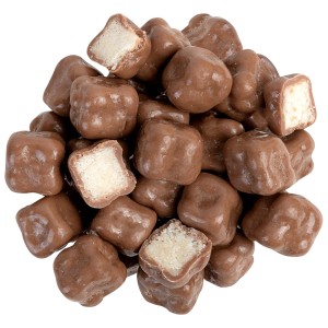 Kokos kostki w mlecznej czekoladzie smak pysznego batona 250 g duża paczka