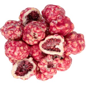 Malina liofilizowana w białej czekoladzie maliny w polewie 200 g