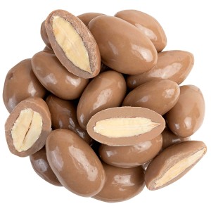 Migdały w słonym karmelu 250 g migdał karmel czekolada biała mleczna