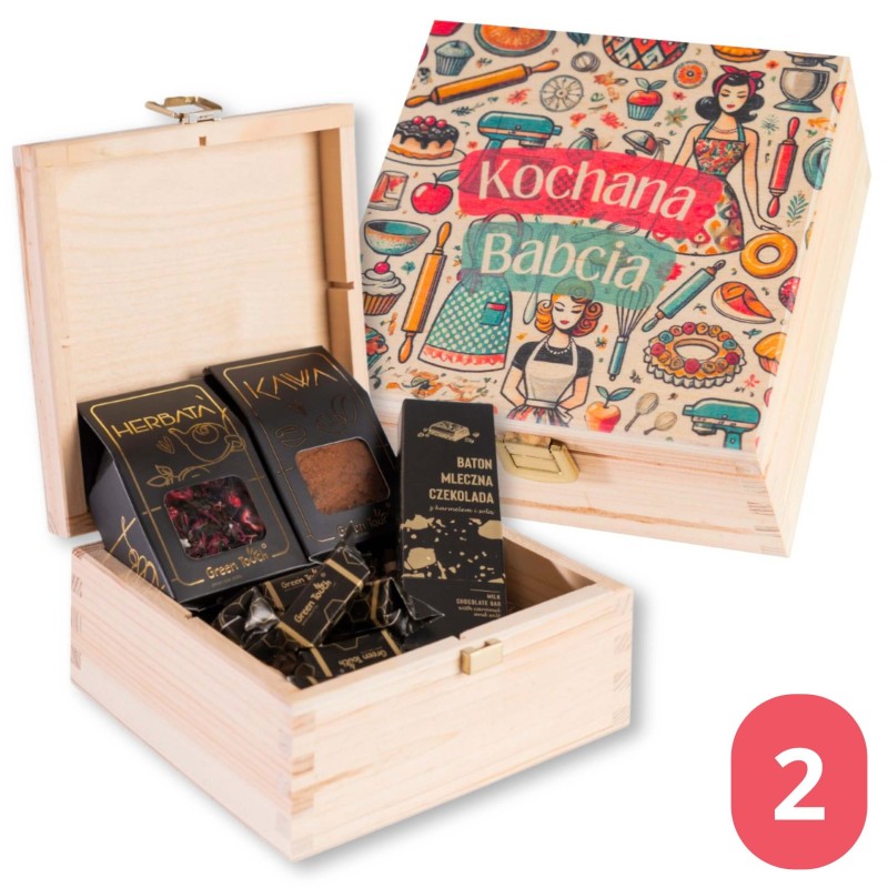 Prezent na dzien babci i dziadka skrzynka zestaw herbata kawa slodycze z nadrukiem (9).jpg