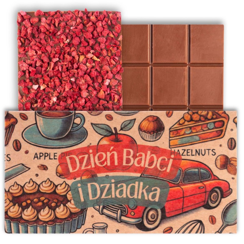 Prezent na dzien babci i dziadka czekolada kraftowa mleczna z malinami 50 g (11).jpg