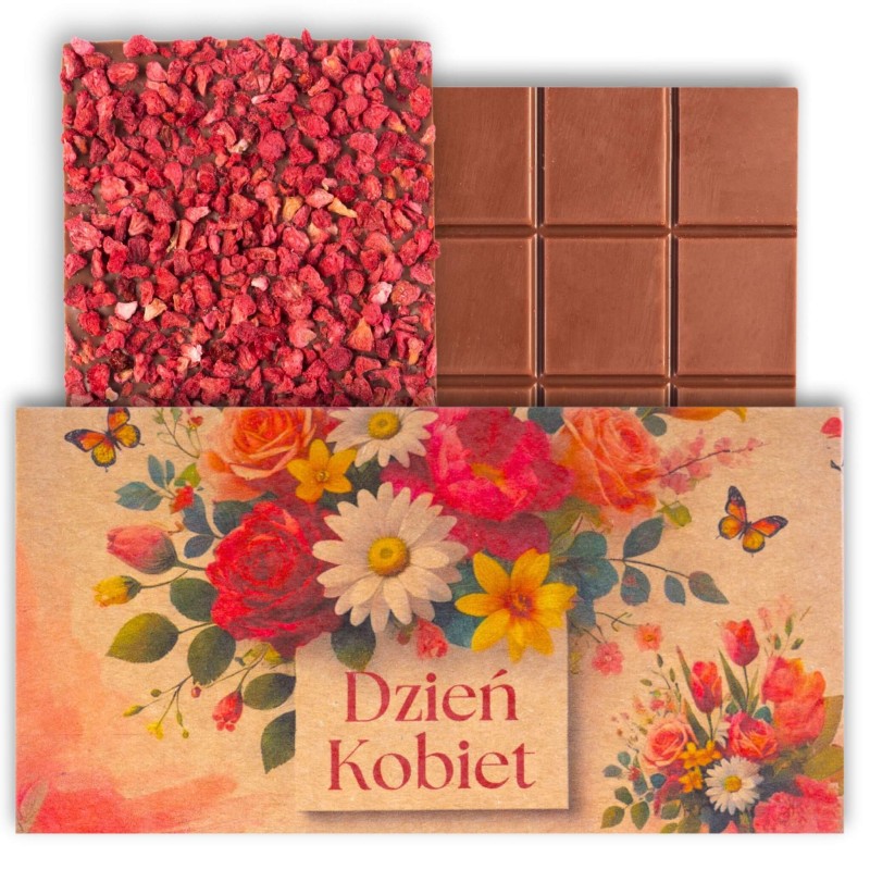 prezent na dzien kobiet walentynki upominek czekolada mleczna 50 g kraftowa z nadrukiem (6).jpg