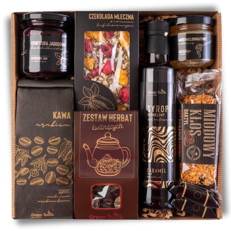 Zestaw kosz prezentowy herbata kawa miod syrop czekolada konfitura premium (1).jpg