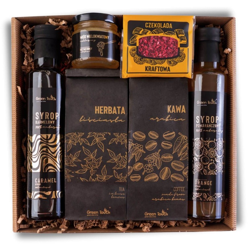 Zestaw kosz prezentowy upominek syropy herbata kawa miod naturalny box (1).jpg