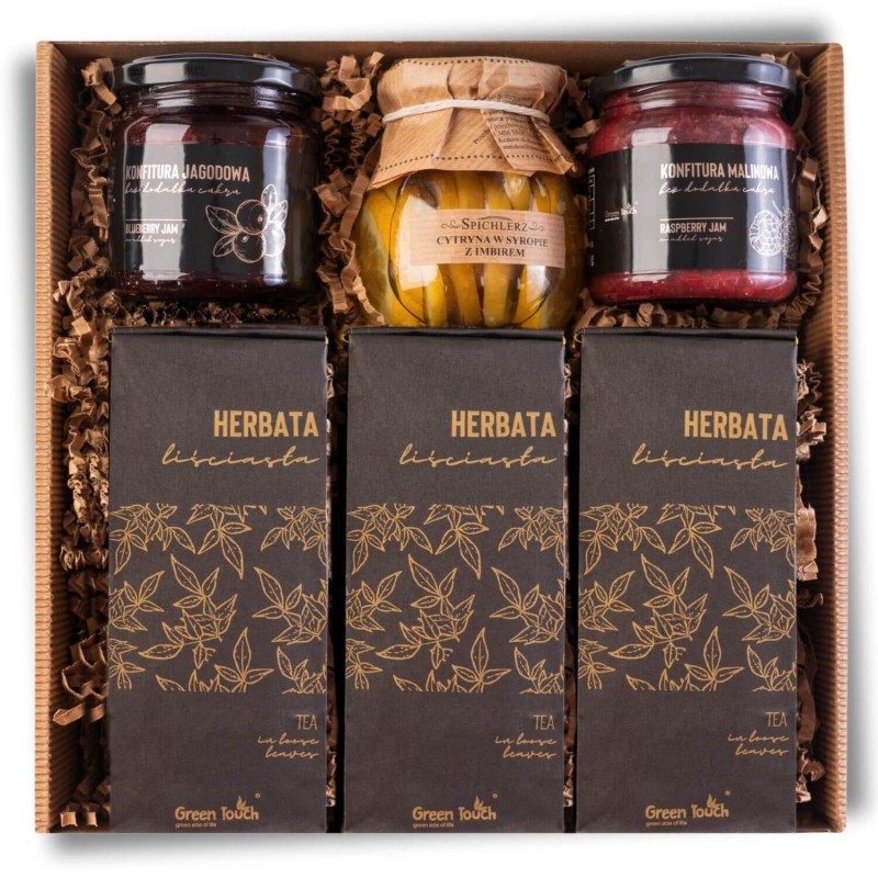 Zestaw prezentowy kosz zestaw herbat konfitury malinowa jagoodowa cytryny (1).jpg
