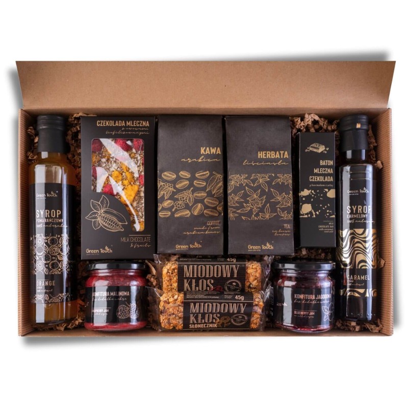 Mega zestaw prezentowy duzy kosz box herbata kawa slodycze przetwory syropy (1).jpg