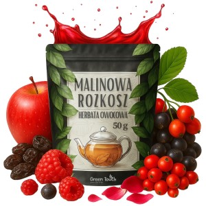 Malinowa rozkosz 50 g - herbata owocowa, hibiskus z malinami