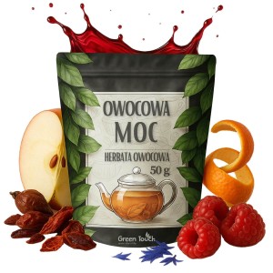 Owocowa moc 50 g - herbata owocowa mieszanka z bławatkiem