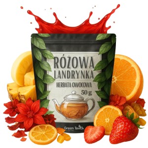 Różowa landrynka 50 g - herbata owocowa z bananem i papają